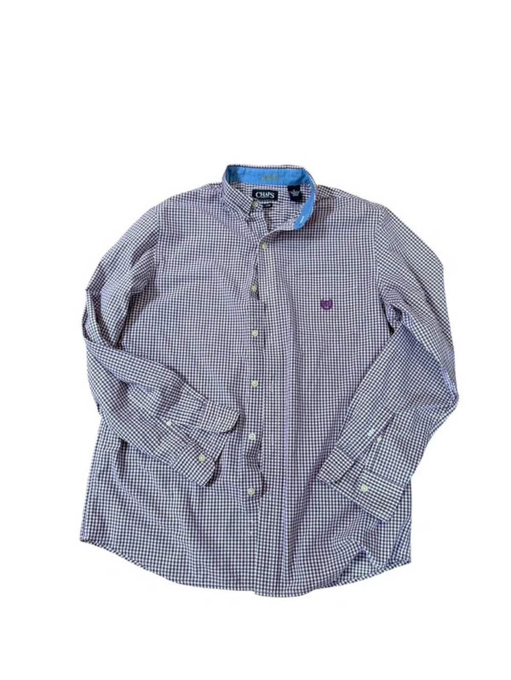 Chaps Men's Button Down Shirt Purple